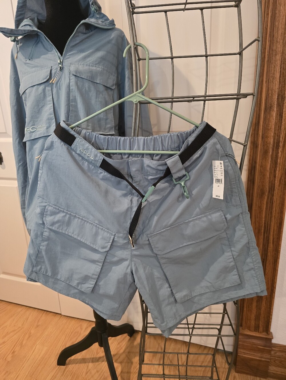 RCOS RC Outdoor Supply Green Utility Cargo Shorts w/ Belt
